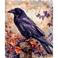 thumbnail image 1 of Paint by Numbers Kit for Adults -Flowers Crow - on Canvas with Brushes Acrylic Pigment DIY Oil Painting for Home Wall Decor (40x50cm/16x20 inch)-, 1 of 5