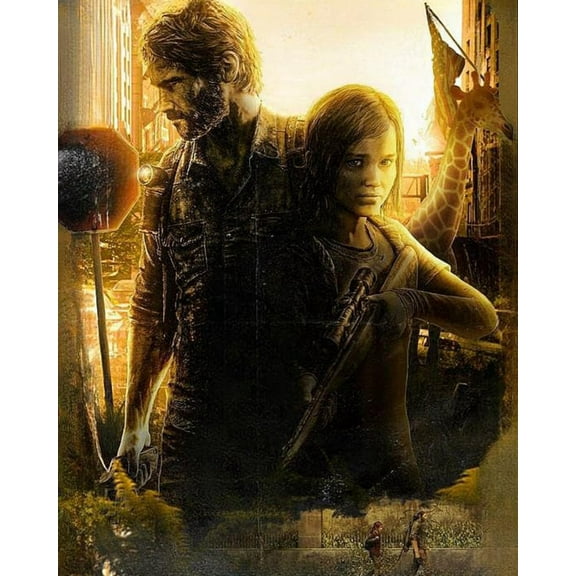 Paint by Numbers Kit for Adults -The Last us (4) - on Canvas with Brushes Acrylic Pigment DIY Oil Painting for Home Wall Decor (40x50cm/16x20 inch)-