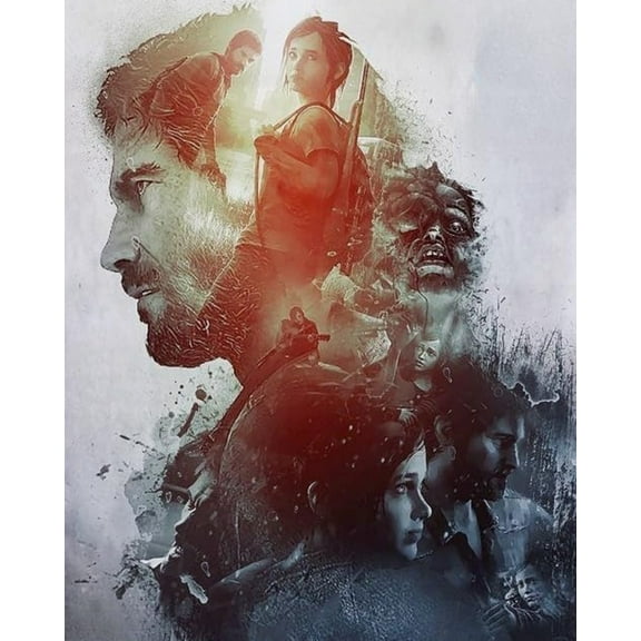 Paint by Numbers Kit for Adults -The Last us (7) - on Canvas with Brushes Acrylic Pigment DIY Oil Painting for Home Wall Decor (40x50cm/16x20 inch)-