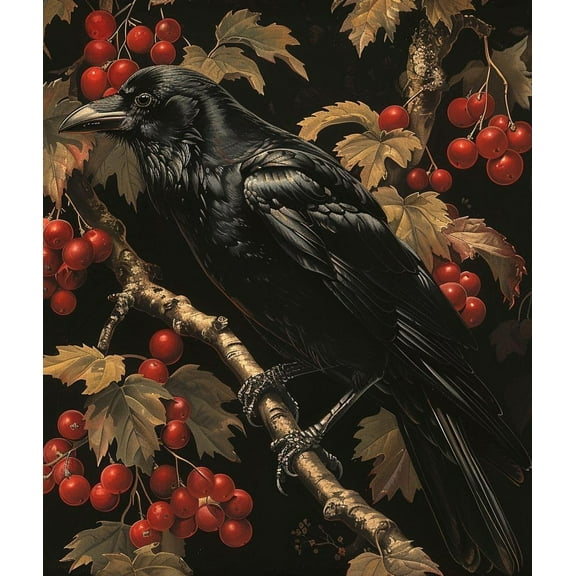Paint by Numbers for Adults - Crow(5) - Drawing Paintwork DIY Paint by Number Kits Art Crafts for Home Wall Decor 16"x20"