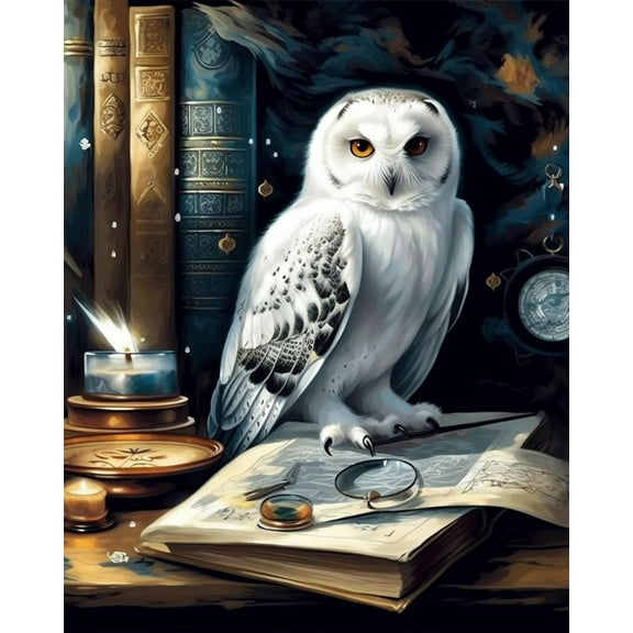 Paint by Numbers for Adults -Owl - Acrylic Easy Paint by Numbers for Adults Beginner DIY Painting by Numbers for Gift Home Wall Decor 16”W x 20”L-
