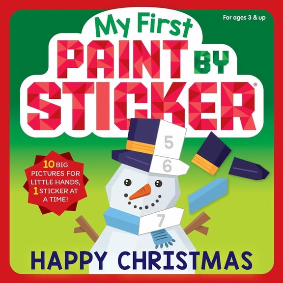 My First Paint by Sticker: Happy Christmas (Paperback)