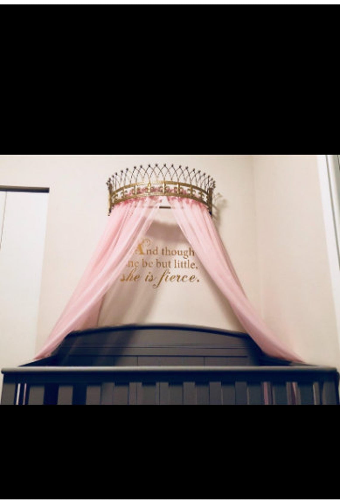 Paint in USA For you Metal Wall Teester Bed Canopy Drapery Bed Crown