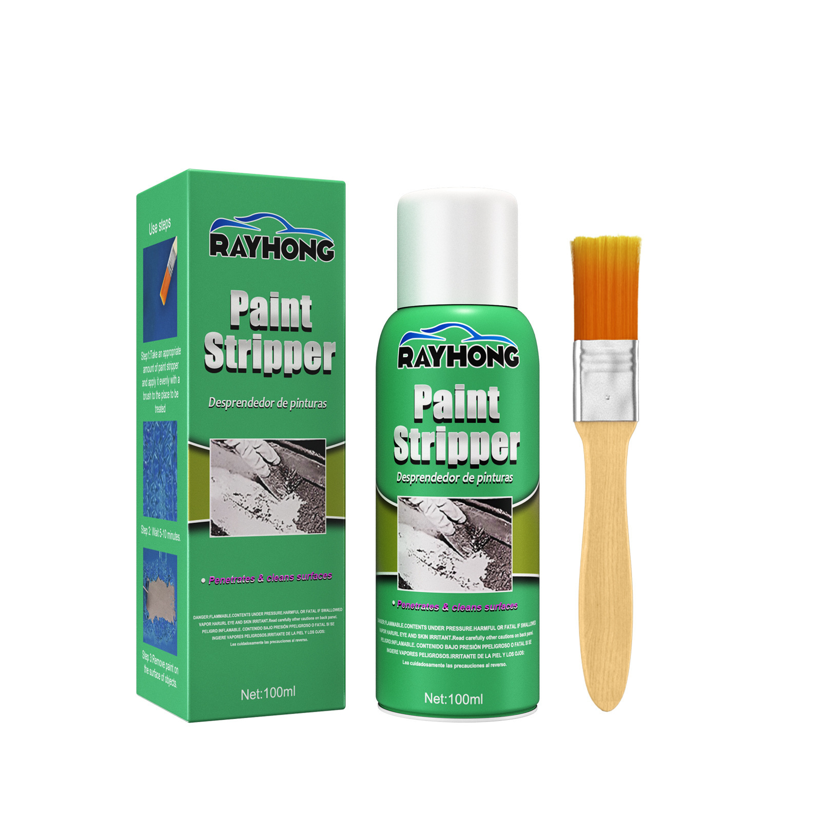 Paint remover Automotive wheel seamless cleaning paint remover Metal surface stripping paint
