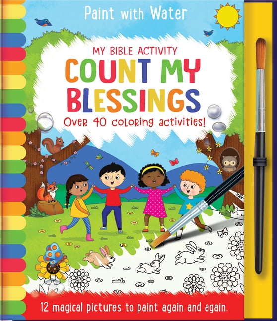 Paint with Water Count My Blessings: My Bible Activity, (Hardcover)