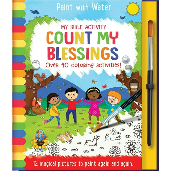 Paint with Water Count My Blessings: My Bible Activity, (Hardcover)