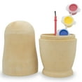 thumbnail image 1 of Unfinished Wooden Nesting Doll DIY Craft Blank for Painting 6.75 Inches, 1 of 4