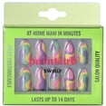 thumbnail image 1 of PaintLab Short Almond Press On False Nails, Swirly Tie Dye, 24 Count, 1 of 8