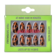PaintLab Medium Almond Press On Nails, Tortie, Tortoise Shell, 30 Count
