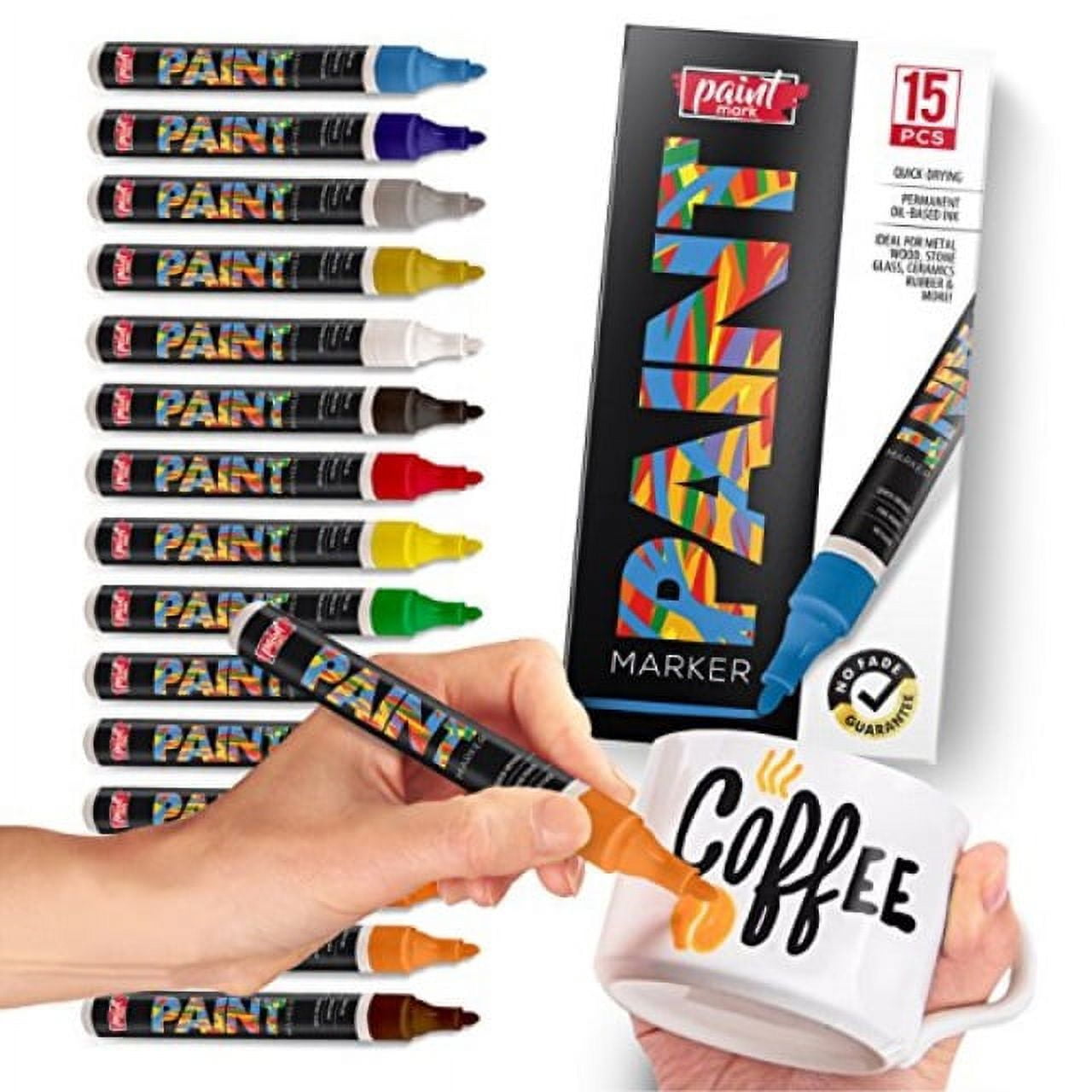 PaintMark Quick-Dry Paint Pens - Write On Anything! Rock, Wood