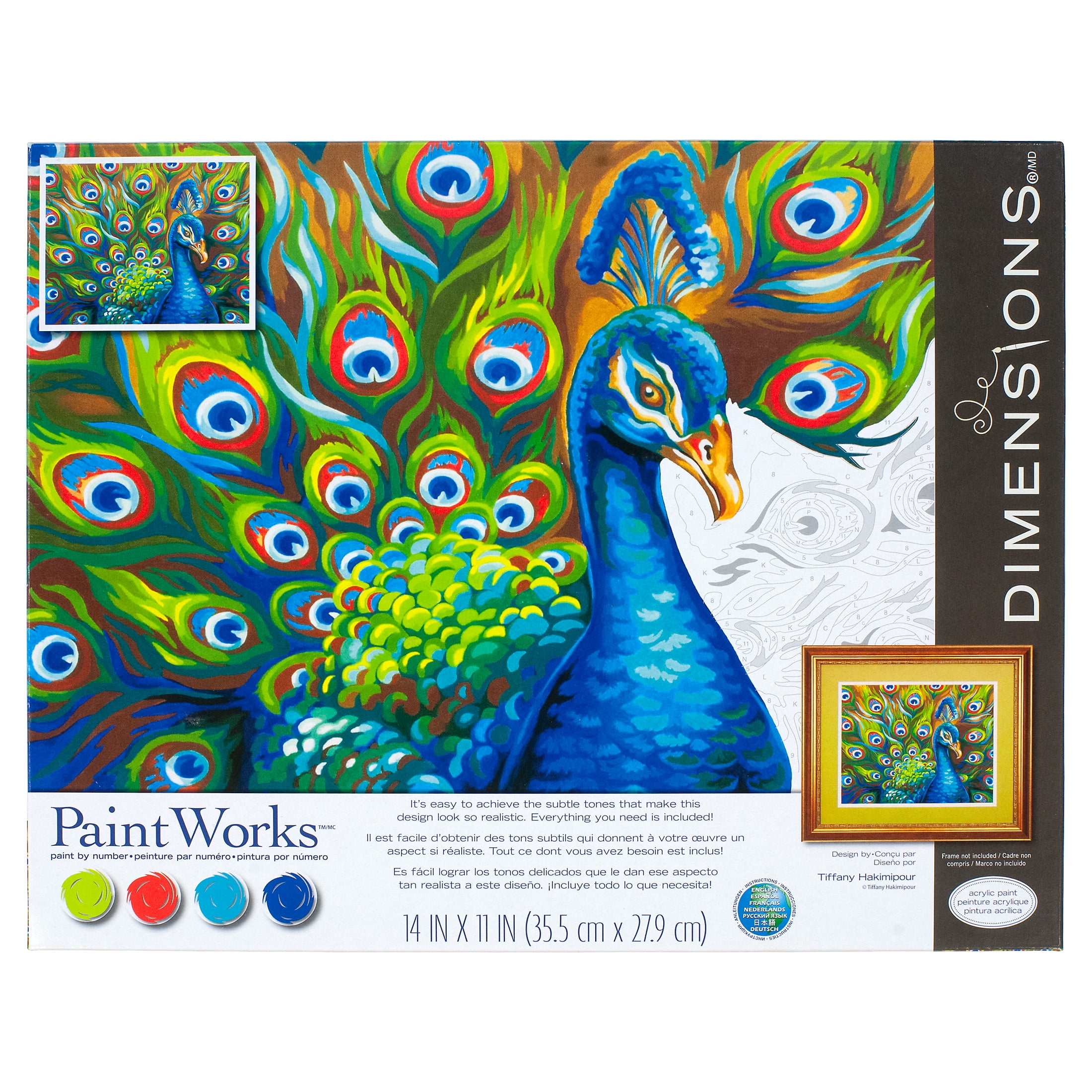 PaintWorks Wild Feathers, Paint by Number, Acrylic Paint - Walmart.com