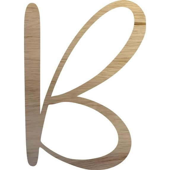 Paintable Christmas Wood Letter B, Wooden Alphabet Letter 10'' Tall Craft, DIY