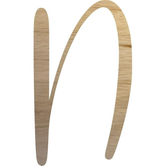 Paintable Christmas Wood Letter N, Wooden Alphabet Letter 20'' Tall Craft, DIY