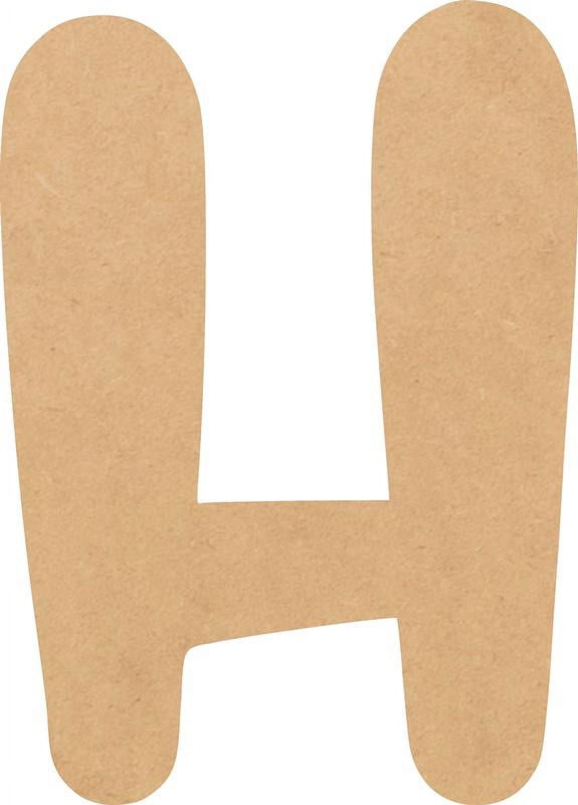 Paintable Craft Letter H, DIY 20'' Tall DIY A-Z Letter, Brownie Buster ...