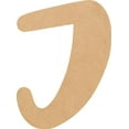 thumbnail image 1 of Paintable Craft Letter J, DIY 8'' Tall DIY A-Z Letter, Brownie Buster Font, 1 of 3
