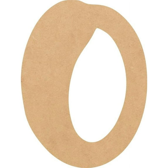 Paintable Craft Letter O, DIY 2'' Tall DIY A-Z Letter, Brownie Buster Font