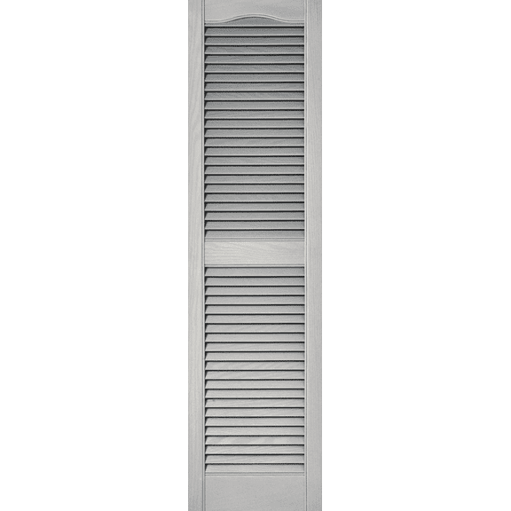 Paintable Vinyl Open Louvered Shutter - Single Pack Interior & Exterior Use, Professional Finish