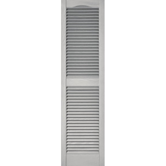 Paintable Vinyl Open Louvered Shutter - Single Pack Interior & Exterior Use, Professional Finish