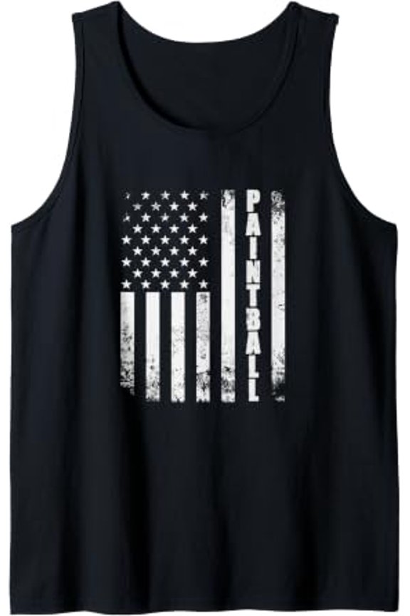 Paintball American Flag Usa Sport Americana Airsoft Tank Top Size S-3XL