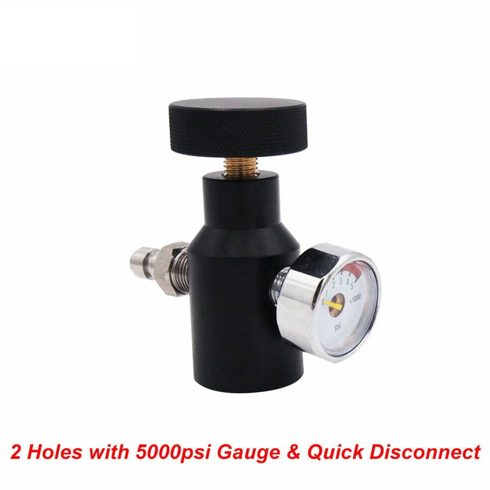 Paintball CO2 Adapter Air Regulator Fill Station Remote On Off 3000psi