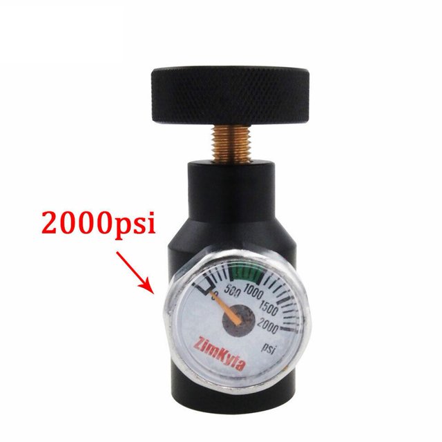 Paintball Co2 Adapter Air Regulator Fill Station Remote On Off 3000Psi