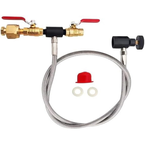 Paintball CO2 Tank Refill Station CO2 Cartridges Fill Adapter Strage Stainless Steel Connector Hose for 12oz, 16oz, 20oz, CO2 Tanks$$Sport & Recreation Other