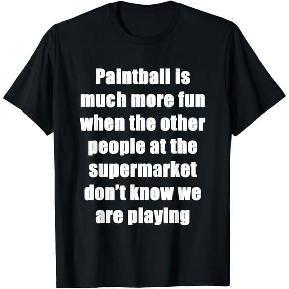 Paintball Supermarket Funny Woodsball Skirmish Game T-Shirt