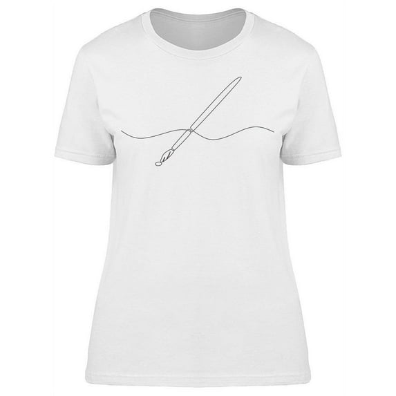 Paintbrush Pen T-Shirt Women -Image by Shutterstock, Female 3X-Large