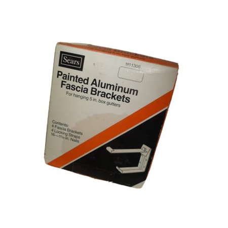 Painted Aluminum Fascia Gutter Brackets 4 In 1 Box New Old Stock