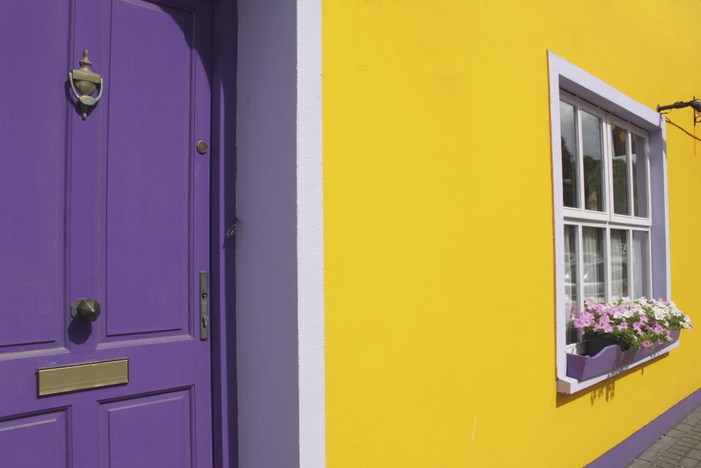 Painted Buildings On Main Street In Munster Region Kinsale County Cork Ireland Canvas Art - Trish Punch Design Pics (38 x 24)