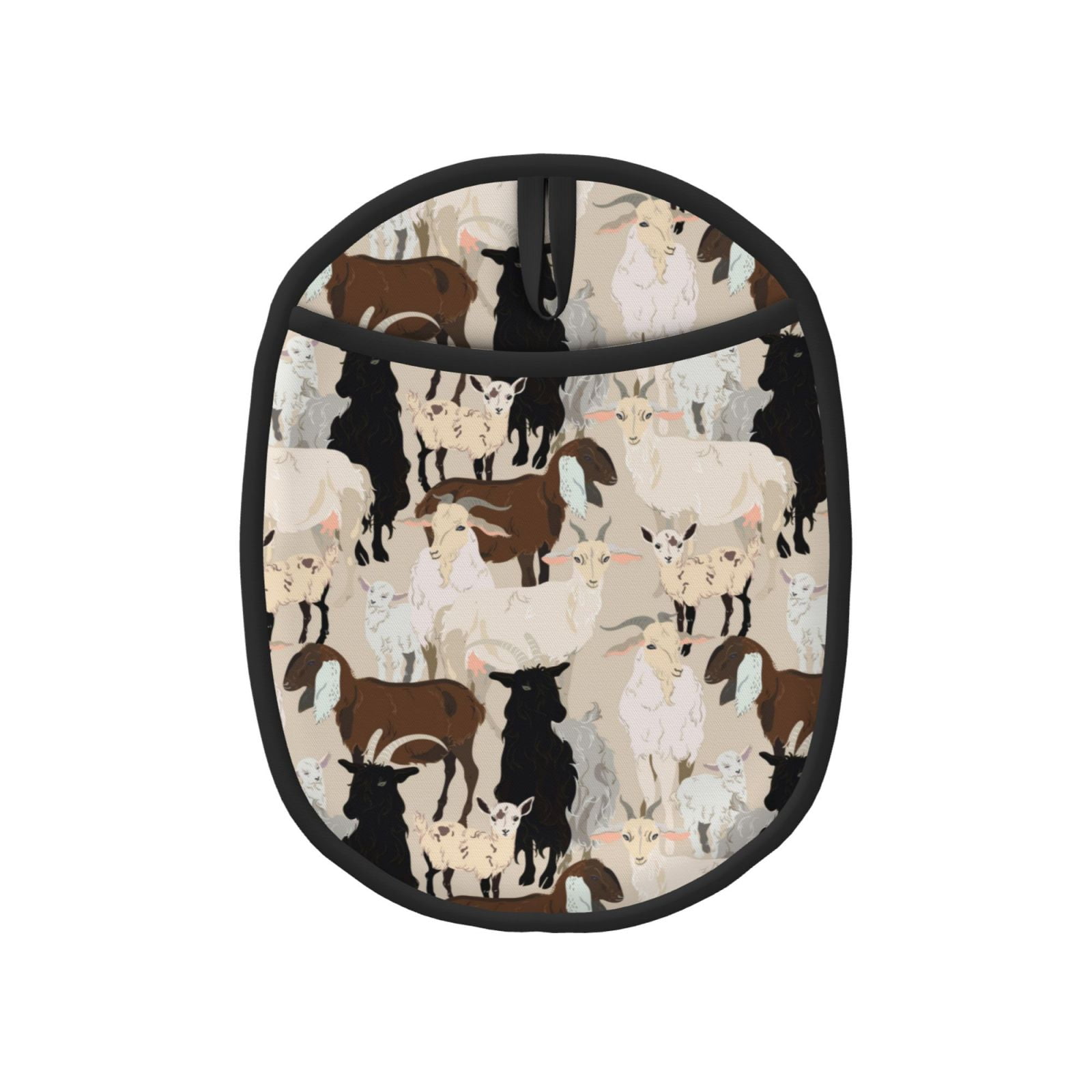 Painted Cartoon Colorful Cute Goat Pot Holders for Kitchen Heat