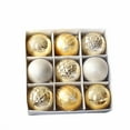 thumbnail image 1 of Painted Christmas Ball Ornament Set Decorative Hanging Pieces, 1 of 1
