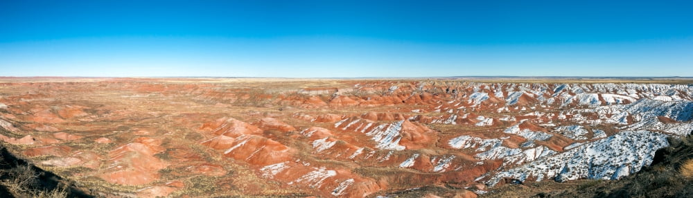 Painted Desert Petrified Forest National Park Arizona USA Canvas Art - Panoramic Images (27 x 9)