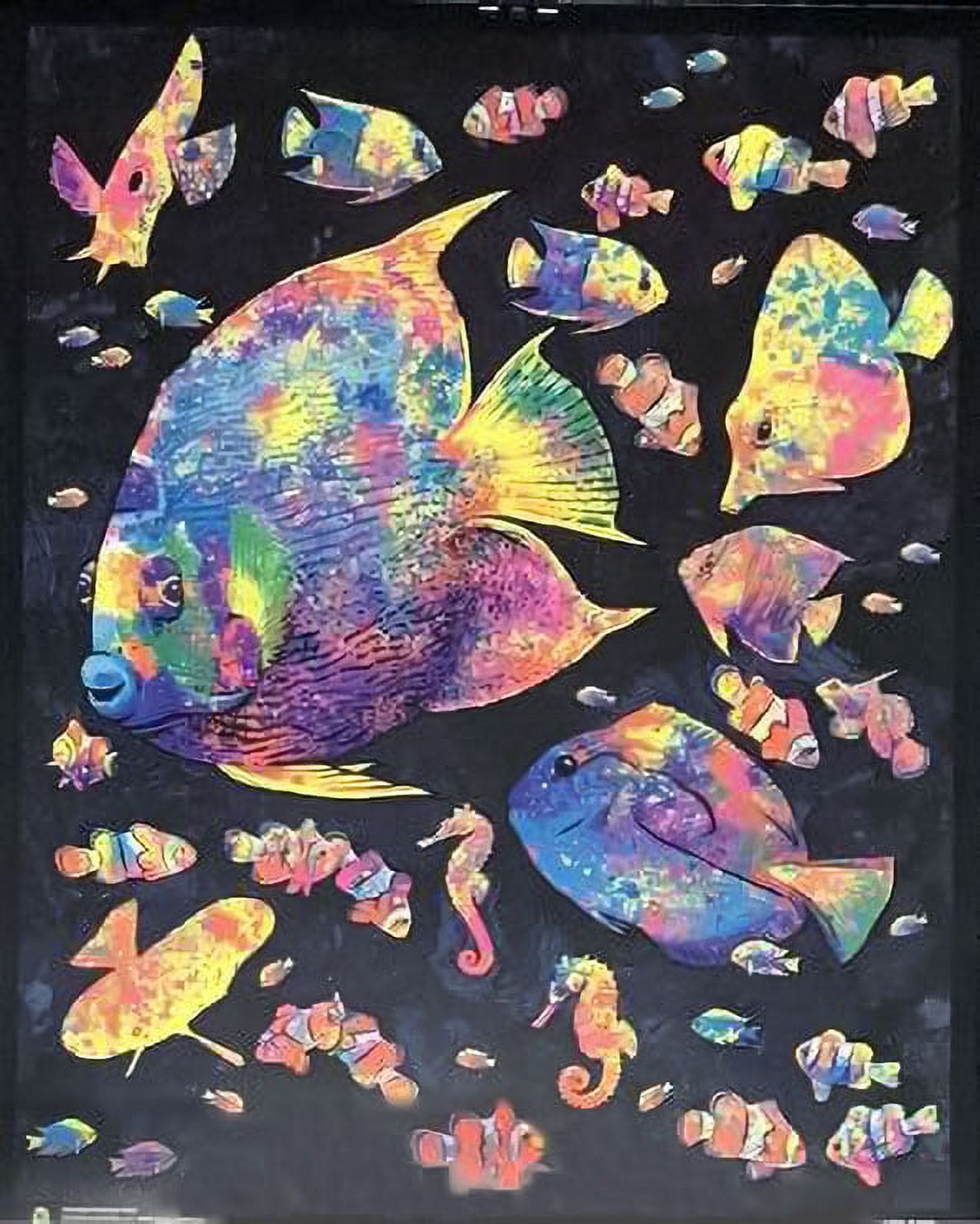 Painted Fish - Laminated Flockless Blacklight Reactive Poster (16.5 x ...