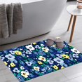 thumbnail image 1 of Painted Flowers Background Bath Rugs 16x24 Inch Non Slip Bath Mat Quick Dry Super Absorbent Thin Bath Rug Fit Under Door Washable Bath Floor Rugs for Bathroom Bathtub Shower Sink,Multi 10, 1 of 6