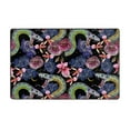 thumbnail image 1 of Painted Funny Cool Snake Flower Shaggy Area Rug, Rugs for Living Room Bedroom Non Slip Door Mat Indoor Carpet Machine Washable Nursery Home Decor Floor Mats for Entryway 60x39in-#, 1 of 5