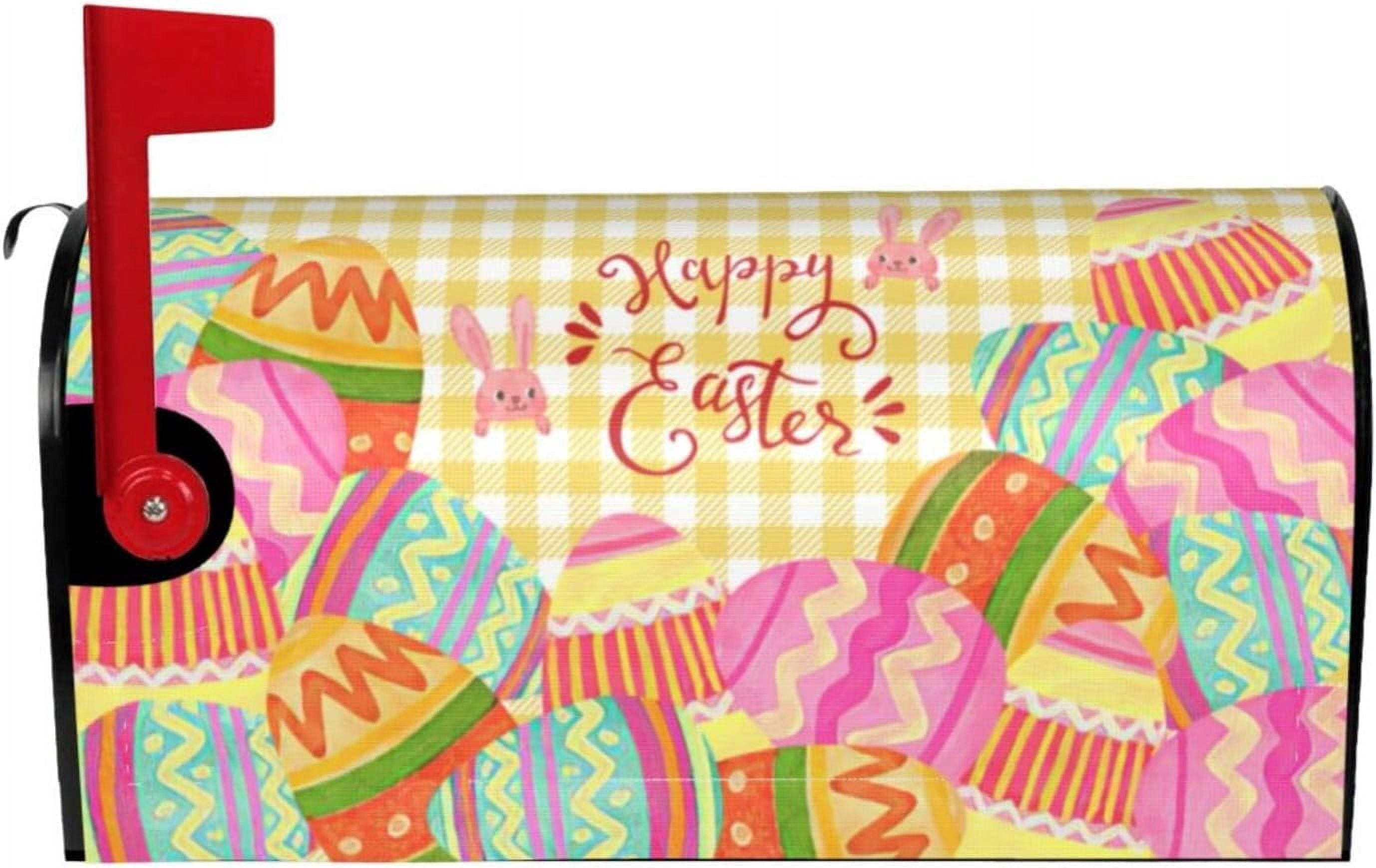 Painted Happy Easter Eggs Mailbox Cover Mailbox Covers, 18 X 21 Cute ...
