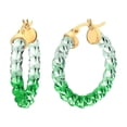 thumbnail image 1 of Painted Mini Rope Lucite Hoops, 1 of 1