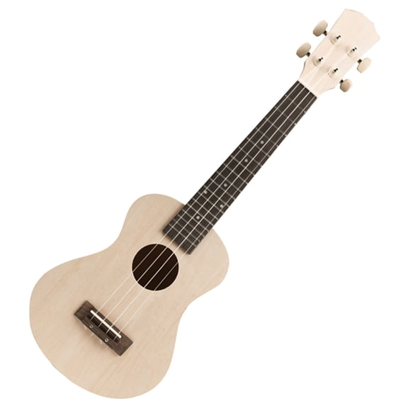 MEIBUTYUP Handmade Wooden Ukulele Kit Beige Craft for Beginners 1 Set with Tools and Instructions