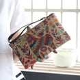 thumbnail image 1 of Painted PVC Zip Pouch Coin and Key Pouch with Strap Cash Bag Small Purse Wallets, 1 of 2