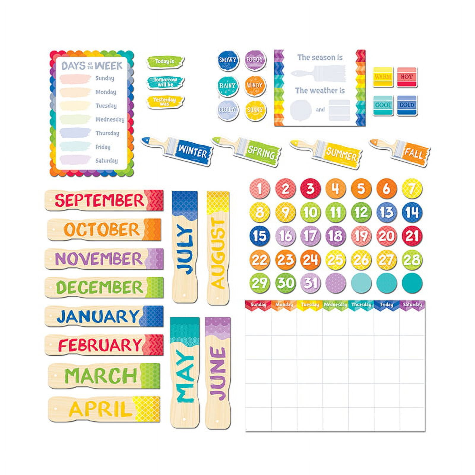 Painted palette calendar deals