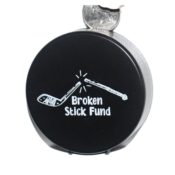 Painted Pastimes Sports Home Decor, Hockey Puck Bank