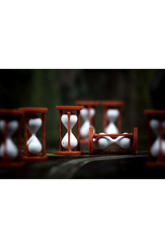 Painted Plastic 10-pack Resource Tokens: Hourglass