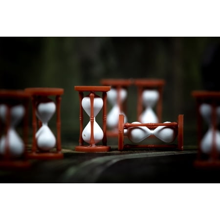 Painted Plastic 10-pack Resource Tokens: Hourglass