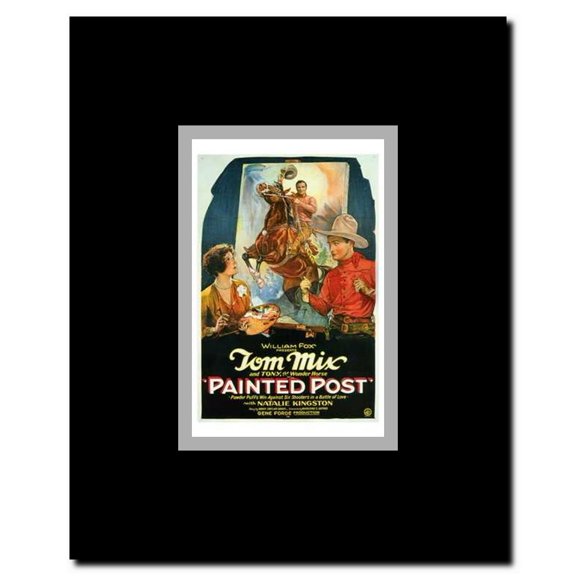 Painted Post Framed Movie Poster