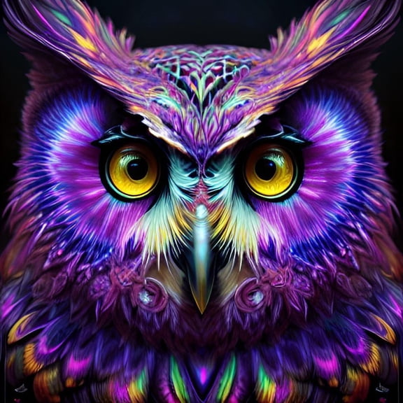 Painted Predators of the Sky - Canvas Wall Art