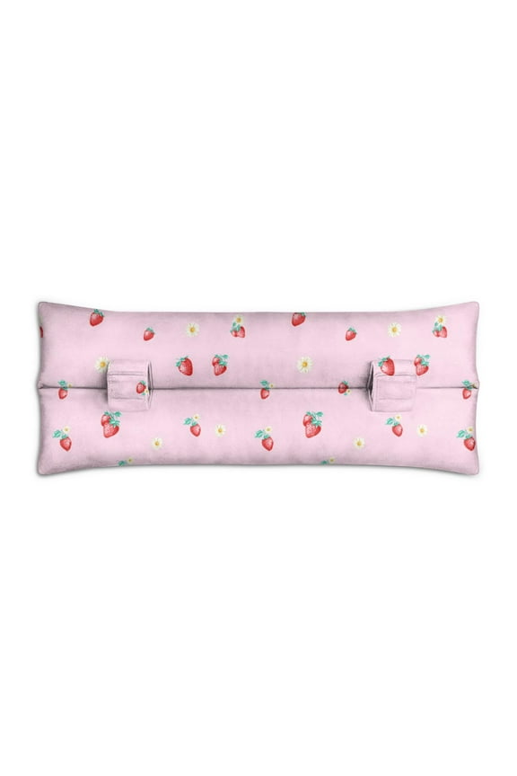 Painted Strawberry Seatbelt Pillow - Post-Mastectomy Breast Surgery Recovery Cushion - Kawaii Fruit Motif for Car Comfort