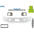 thumbnail image 1 of KOZAK Painted White Steel Bumper Compatible with Hino 238 258 268 338 2005+ Includes 2x Rear View Mirrors, 1 of 9
