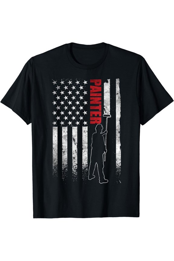 Painter Apparel Fathers Day American Painter House Painter T-Shirt