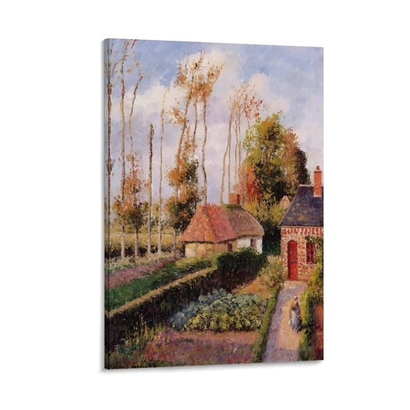 Painter Camille Pissarro Varangev Sunset Poster Gifts Canvas Painting Poster Wall Art Decorative Picture Prints Modern Decor 24x36inch(60x90cm)